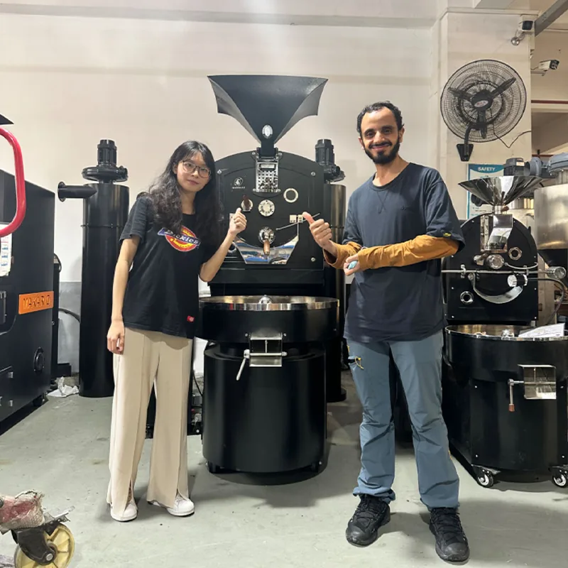 Yoshan roaster installed at customer site