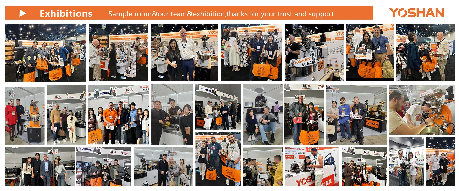 Yoshan at international coffee exhibitions